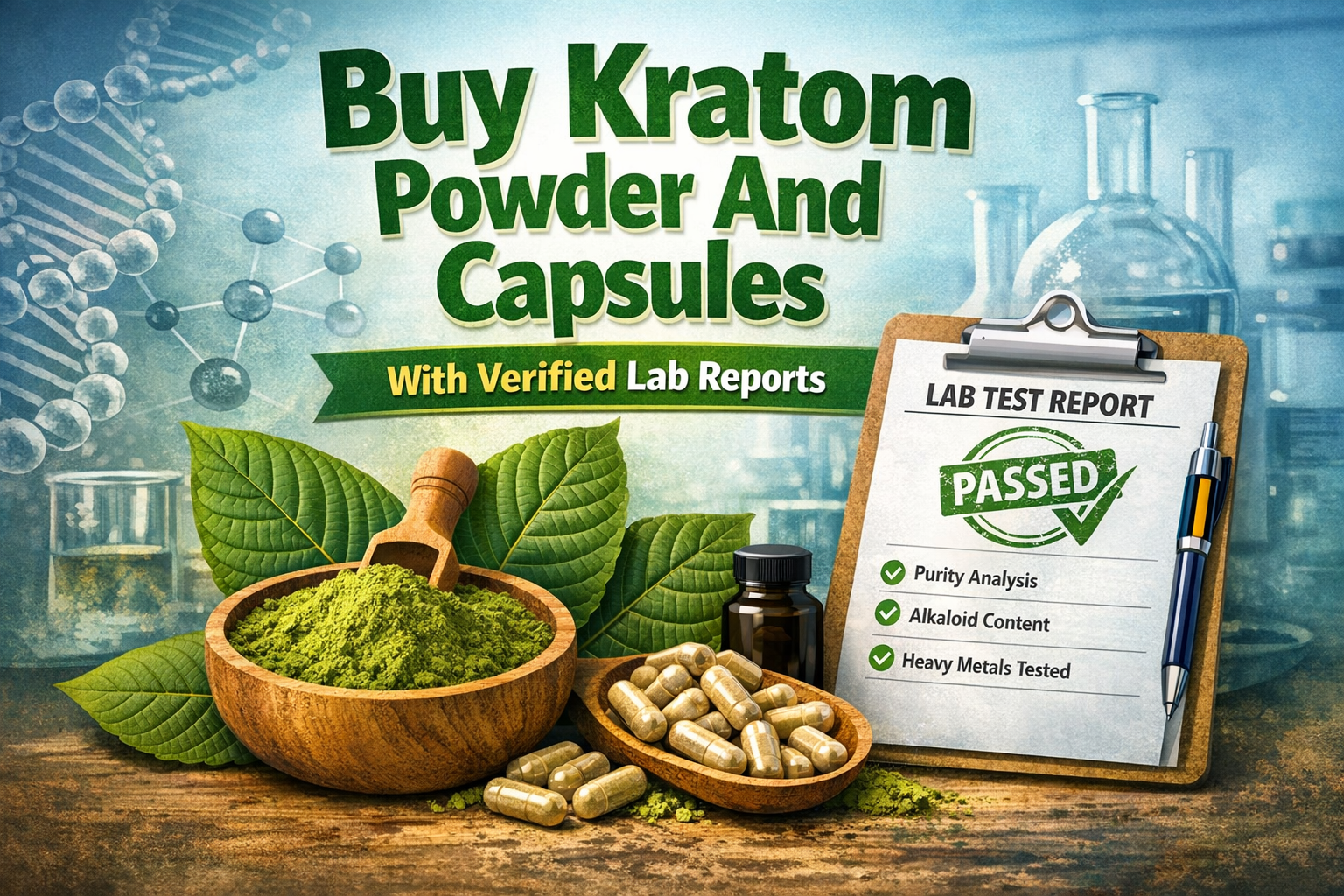 Buy Kratom Powder And Capsules With Verified Lab Reports