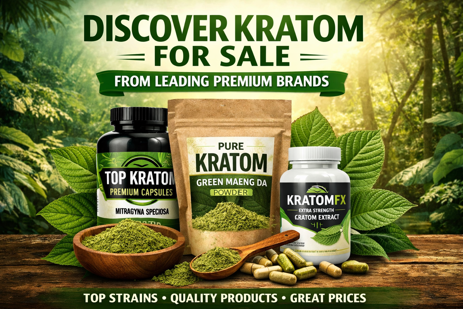 Discover Kratom For Sale From Leading Premium Brands